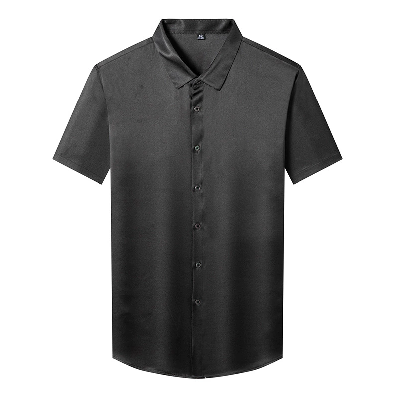 Silk solid shirt
