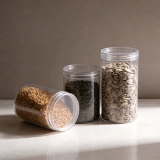 透明塑料瓶食品级空瓶子定制食品密封罐茶叶存储罐瓜子分装罐批发