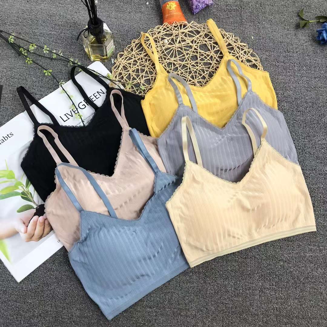 Nueva Seamless alta elástico Sling belleza de las mujeres chaleco inalámbrico yoga sujetador ropa interior deportiva al por mayor