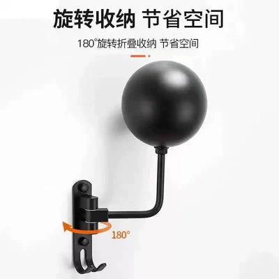 Motosiklet dəbilqə rəfləri for a Variety of Helmet - wall-hanging-single-ball-black