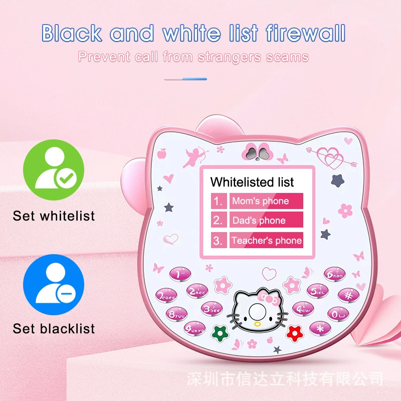 Hello Kitty, умный мультяшный детский мобильный телефон