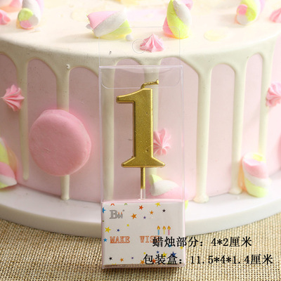 デジタルキャンドルケーキデコレーションゴールデンデジタルベーキングロングポールスレッドクリスタル誕生日キャンドルパーティー雰囲気用品|undefined