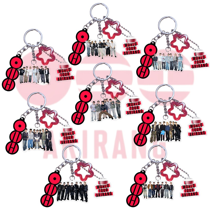 Bulletproof Jungkook Jimin V Jin Rm Jhope Suga Acrylic Keychain Backpack Pendant