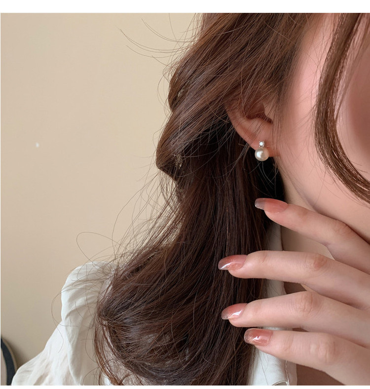 Daily, Street Occasion 1 Pair 925 Sterling Silver Geometric Ear Studs