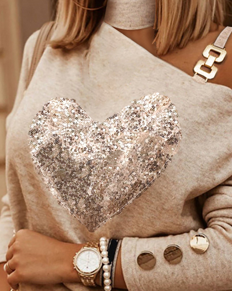 Women's Clothing Face Print Off Shoulder Top_voghion.com