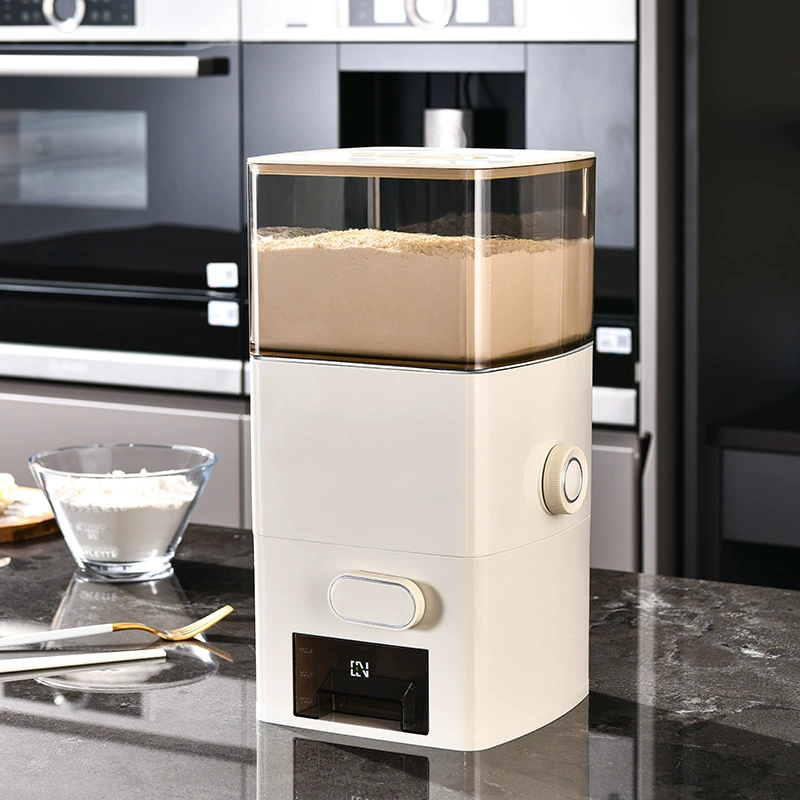 Новый многофункциональный контейнер для хранения муки и риса 2025 года, герметичный, защита от насекомых и влаги, с дозатором, для дома, удобный, пищевой