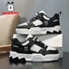 6648 black leather single shoes