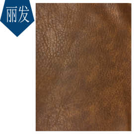 复古双色牛皮荔枝纹pu油蜡皮革双面绒面幻彩镭射格丽特鞋材人造革