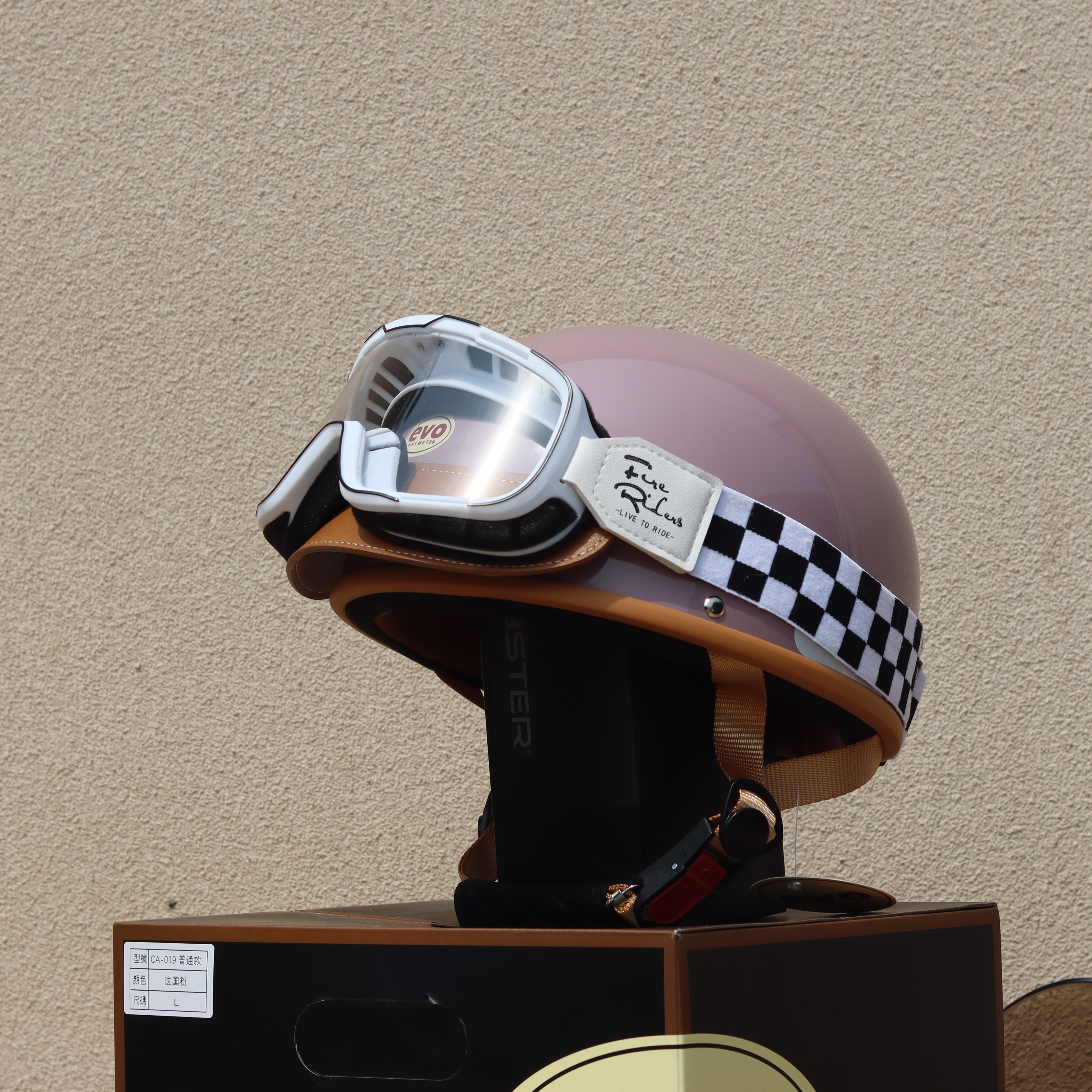 Taiwan Retro Half Helmet Motorcycle Electric Lightweight 3C Summer
