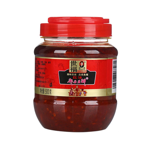 One-piece agent delivered Pixian Red Oil Bean Paste Chili Sauce 500g Bean Paste Sichuan Cuisine Catering Seasoning Household Condiment