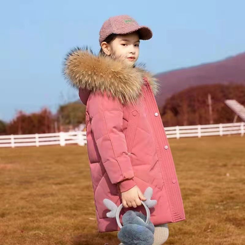 Ropa de invierno para niñas medianas y grandes para niños niñas de longitud media engrosada ropa acolchada de algodón para Niñas Ropa acolchada de algodón para niñas 2023 Internet celebridad nueva moda