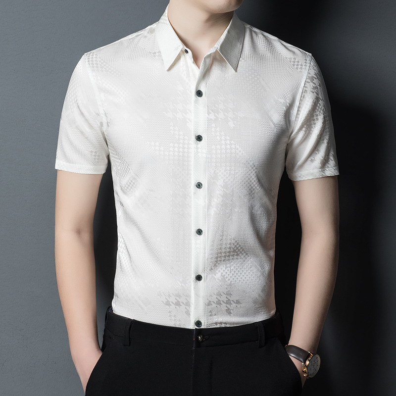 Summer silk thin breathable fashionable shirt