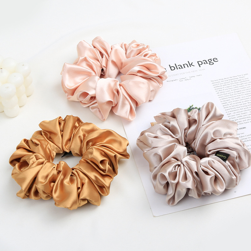 Simple Style Solid Color Cloth Hair Tie display picture 7
