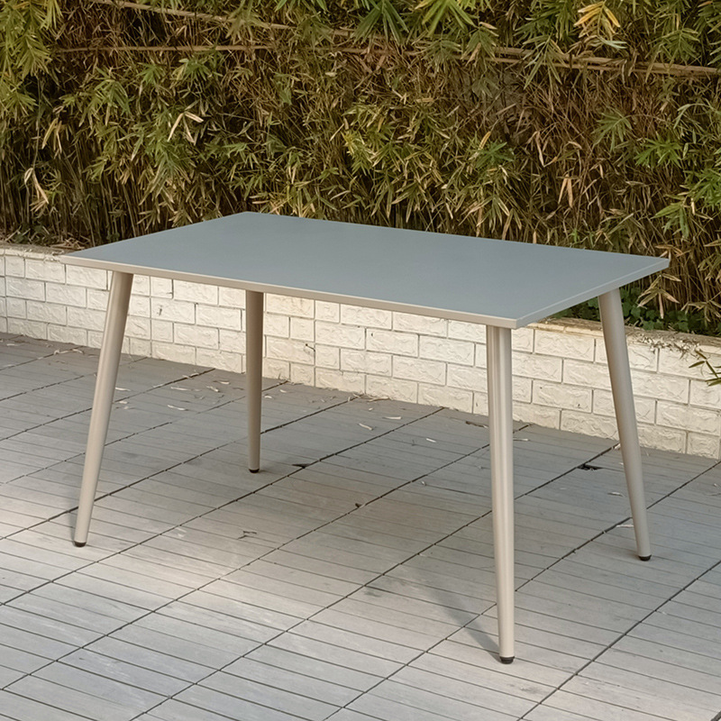 Iron Table Wrought Iron Table Coffee Milk Tea Shop Outdoor Round Table Square Table Rectangular Table White Black Outdoor Table