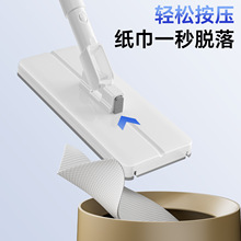 懒人免手洗夹布拖家用平板小拖把一次性洗脸巾拖把二次利用拖把布