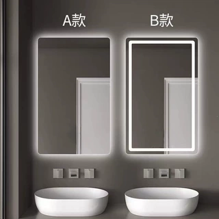卫生间灯led智能壁挂发光化妆防雾方形式触摸屏带浴室镜镜子挂墙