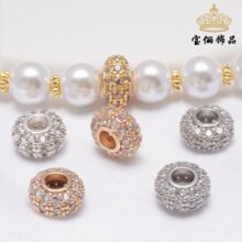 ��ɫ14K������ʯ܇݆�����׸�Ƭˮ���ֹ�diy����������Ʒ