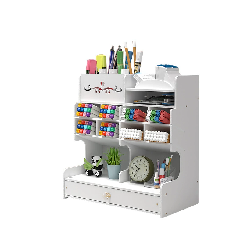 Table plastic pens holder, universal storage box, capacious pencil case, storage system for students