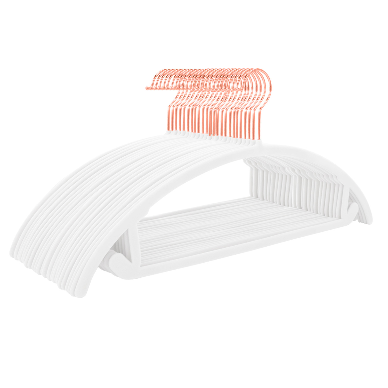 플로킹 화이트/로즈 골드 후크