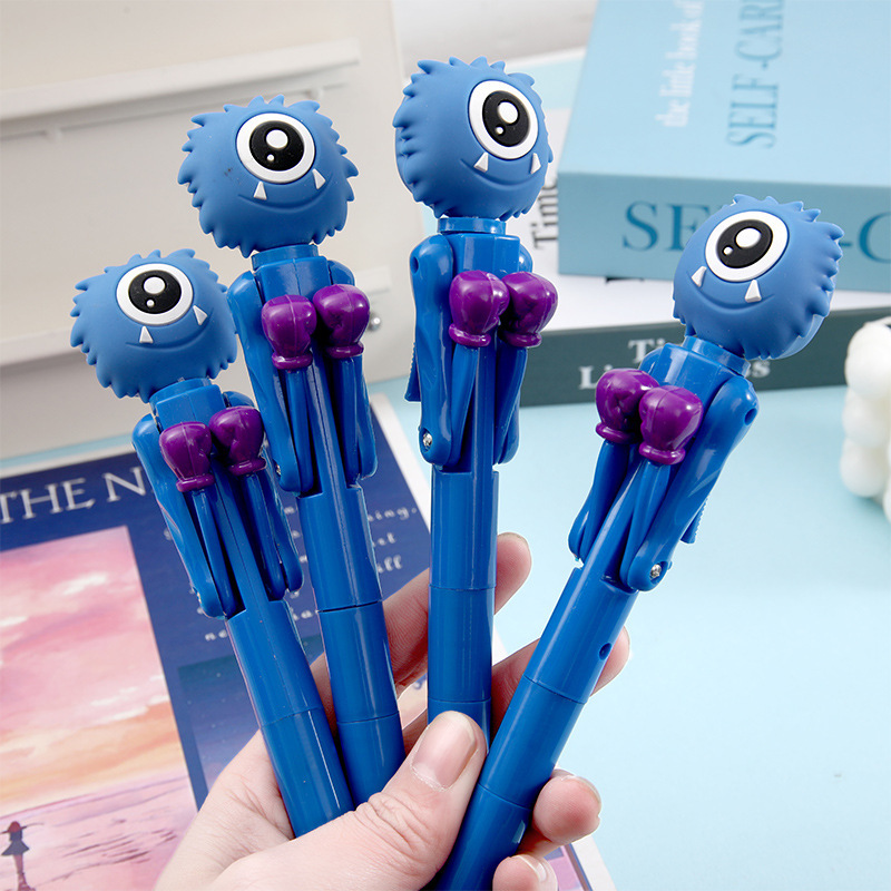 Bolígrafo de boxeo de modelado creativo transfronterizo, bolígrafo de descompresión complicado, estudiante de escuela primaria, juguete educativo, bolígrafo de agua, notas de estudiante, papelería