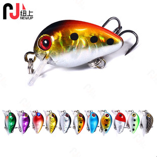 Mini Rock Chubby Fake Bait Micro Bait Set 1.5g Bait Artificial Lure 10 Colors Bait Outdoor