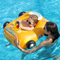 SWM Bobo New Model Inflatable Quad Wheel Inflatable Boat Baby Swimming Ring Mini Steering Wheel Children's Sittin
