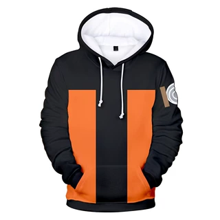 跨亚马逊热卖 COS日漫火影忍者动漫周边角色服3D数码印花连帽卫衣