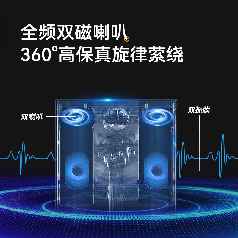 叁活半岛蓝牙音箱无线蓝牙音响8D环绕唱片可插卡室内户外音箱跨境|undefined