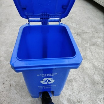 Manufacturer Wholesale 20-Liter, 40-Liter, 60-Liter Thickened Commercial Outdoor and Medical-Grade Foot-Pedal Plastic Trash Cans