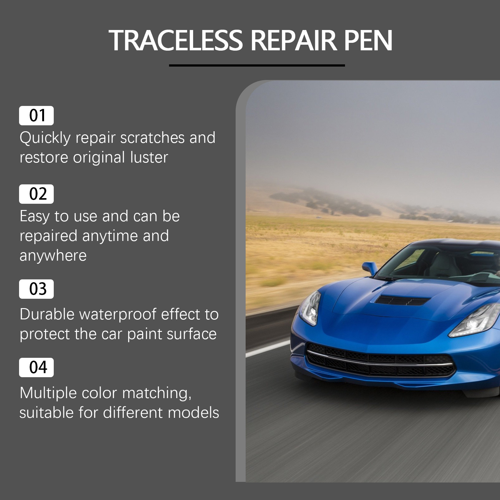 Rayhong car touch-up paint pen, for repairing car paint scratches and maintaining car color