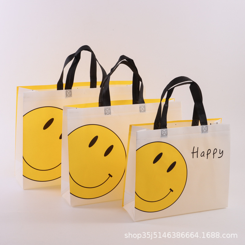 Bolso no tejido recubierto en stock impreso LOGO bolsa de ropa de moda embalaje de regalo bolsa de Banco de costura impresa