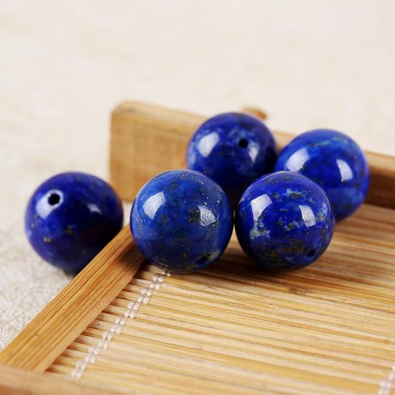 7A Natural Raw Lapis Lazuli Loose Beads Imperial Green Spacer Beads Diamond Bracelet Spacer DIY Jewelry Wholesale