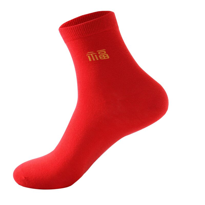 Middle-aged and elderly people's birth year Big Red lucky cotton warm mid-barrel autumn and winter socks red socks for men and women