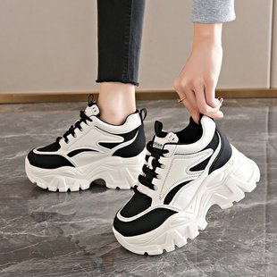 Torre Shoes Women's 2025 Spring New Student Korean Style ins Trendy Thick Sole Shoes Casual sneaker