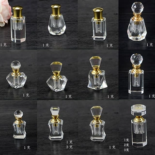 定制透明水晶精油瓶化妆品玻璃瓶胶头滴管瓶精油原液水晶空瓶礼品