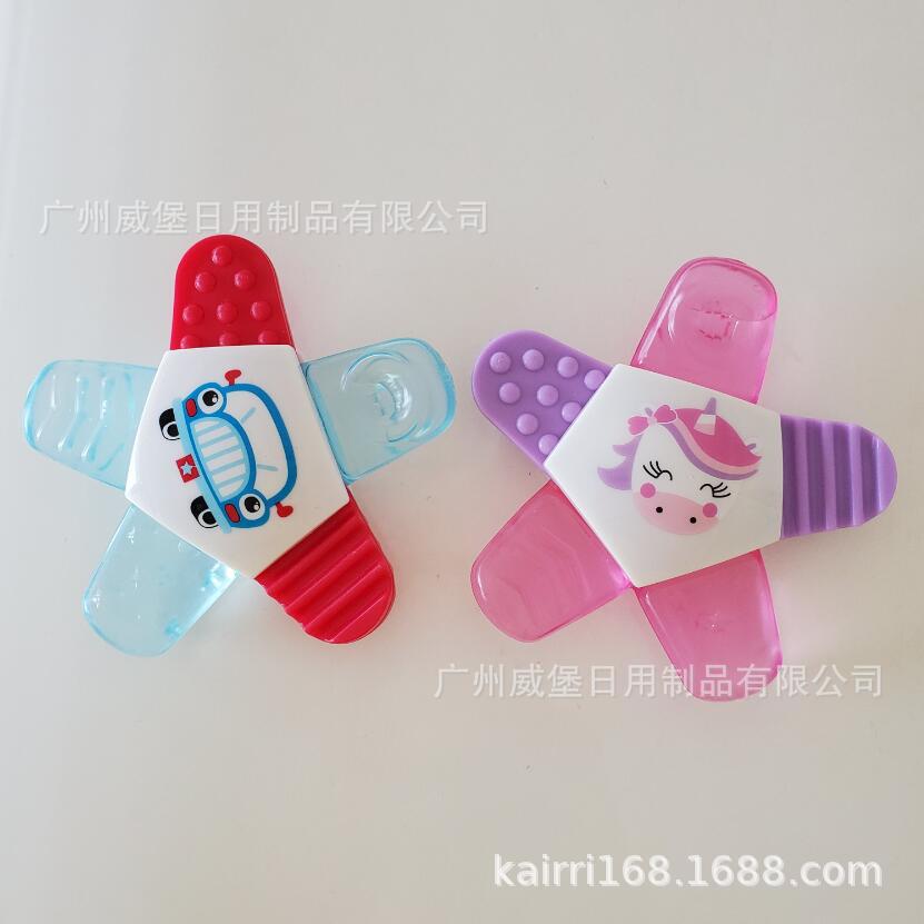 跨境婴儿注水牙胶 入水磨牙棒卡通动物宝宝母婴用品water teether