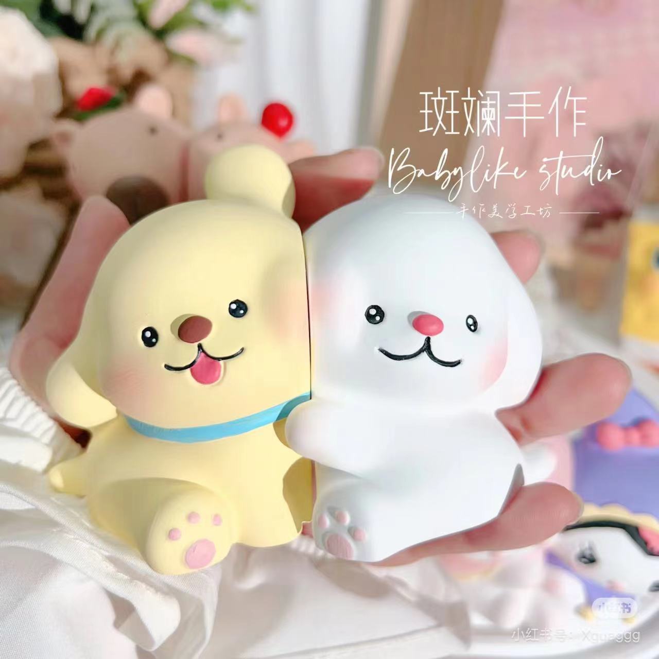 Nuevas muñecas de banda magnética fragrante pequeñas nuevas telas de tela recubiertas tridimensionales adornos creativos regalos hechos a mano