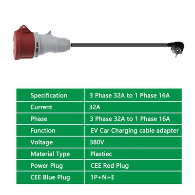 Swiss Italian Standard Plug to – EV şarj adapterləri