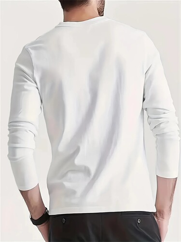 Men's 100% Cotton Loose Comfort Casual Sports Los Angeles Letter Print Crew Neck Long Sleeve T-Shirt Top