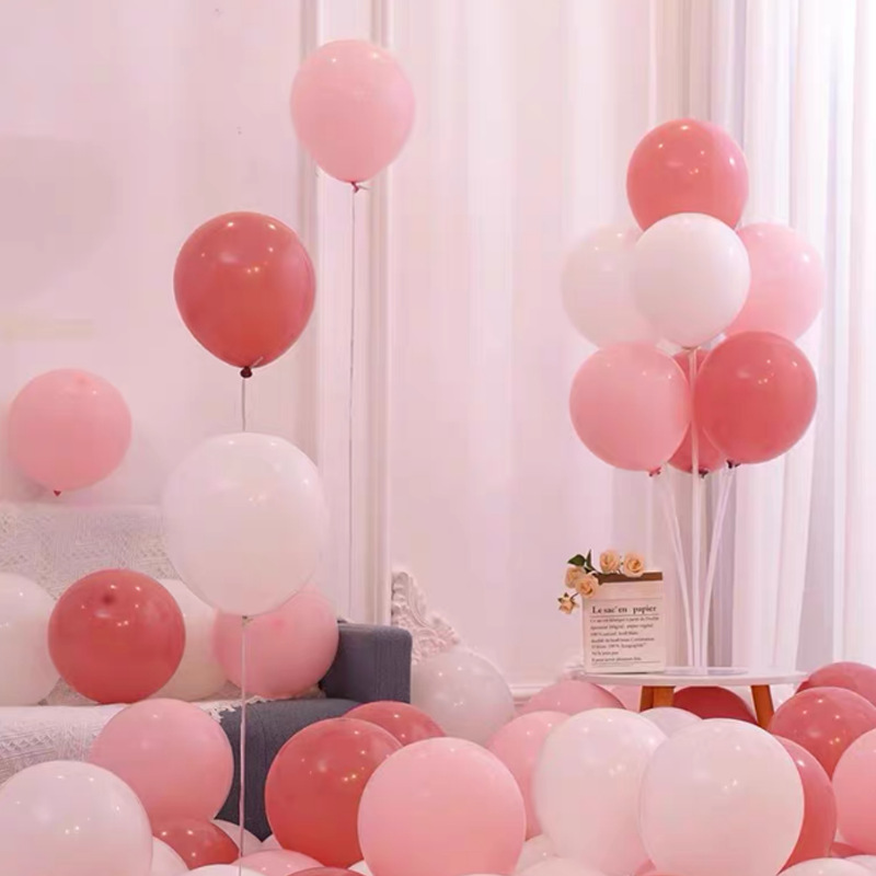 Balón de macarón para niños de cumpleaños al por mayor decoración escenario de diseño rosa una variedad de color globo grueso