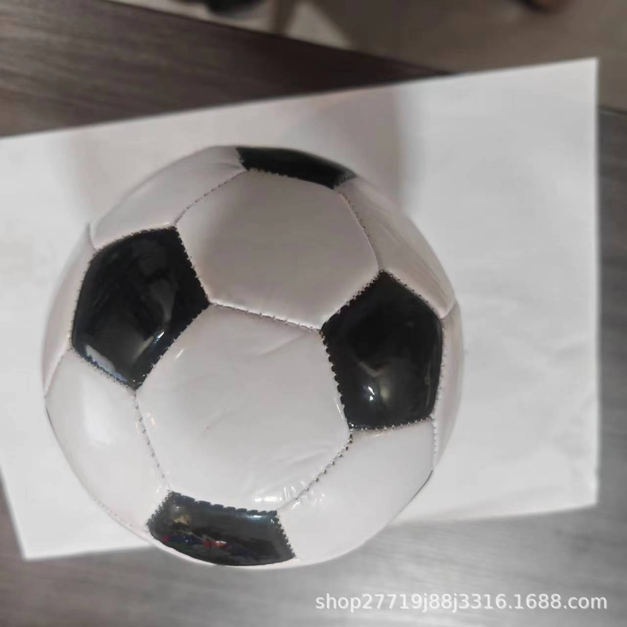 Black and White Block Football High, Medium and Low 1.6Pvc No. 5 Football School Special Training Football No. 2345 Are All Available