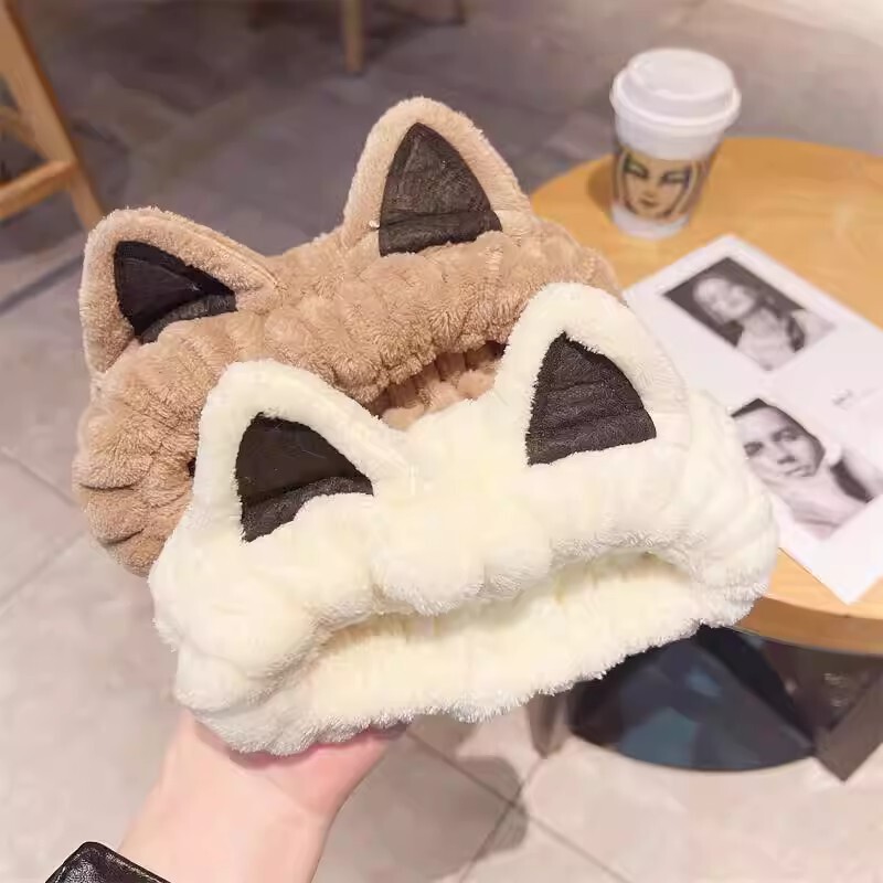 Plush Cat Ears Cute Face-Washing Headband for Women 2023 New Autumn and Winter Hairband Hair Tie Face-Washing Headband for Women Plush Cat Ears Cute Face-Washing Headband for Women 2023 New Autumn and Winter Hairband Hair Tie Face-Washing Headband for Women