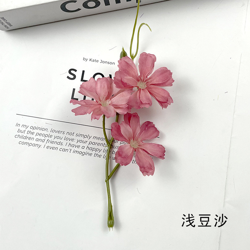 Artificial Flower Pea Star Flower String DIY Headdress Hairpin Material Package Accessories Straw Hat Clothing Photography Floral Ornaments