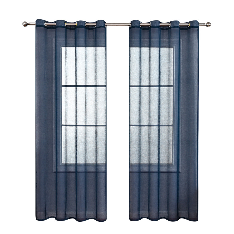 Cortinas semitranslúcidas de color sólido transfronterizas para ventanas, Amazon Meike, cortinas terminadas de venta múltiple al por mayor