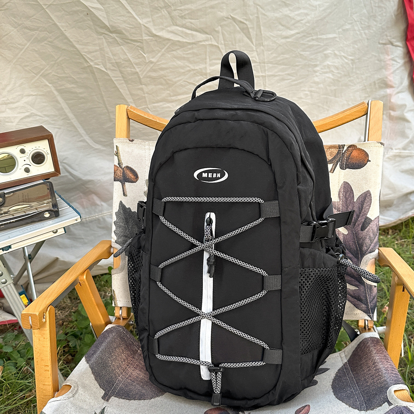 Mochila de Senderismo y Montañismo de Nylon, Transpirable, para Deportes al Aire Libre
