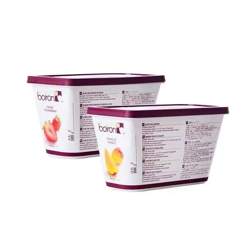 供应 耐冷冻果溶盒  拉夫特速冻果泥盒  1L果溶果泥耐冷冻盒