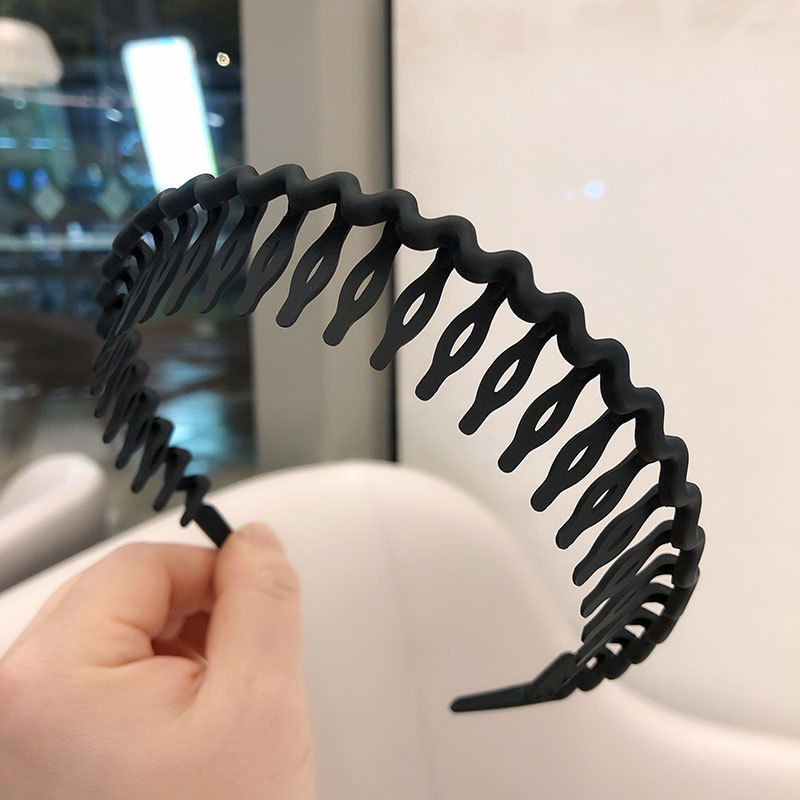 女性用つや消し洗顔カラーヘッドバンド、滑り止め歯付きヘアプレスヘッドバンド、洗顔とメイクアップ用の特別なヘアバンドルヘッドバンド|undefined