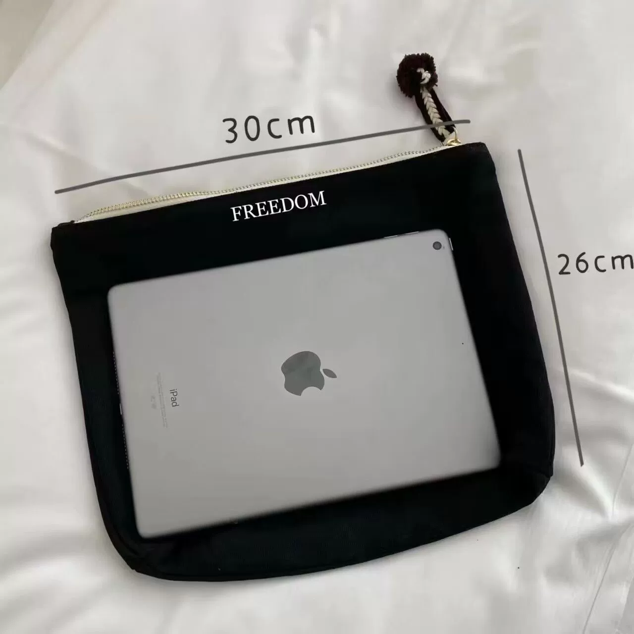 Нишевая милая ручная холщовая косметичка для женщин в японском стиле, простая портативная косметичка для ухода за кожей большой емкости