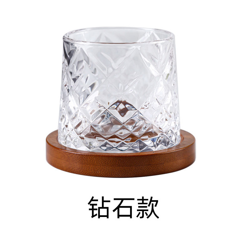 Copa de vino creativa con forma de trompo, vaso de whisky, vaso de cerveza, vaso de bebida estilo vaso grueso y único.