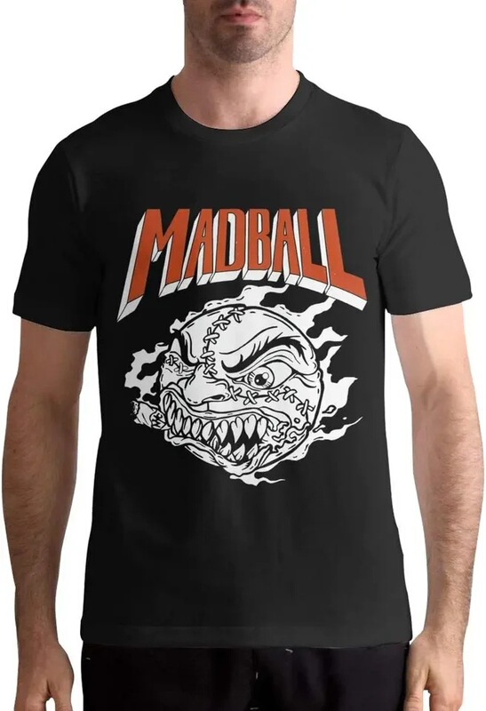 Madball Shirt Men's Short-Sleeved Graphic T-Shirt Black Cotton T-Shirt m Madball Shirt Men's Short-Sleeved Graphic T-Shirt Black Cotton T-Shirt m